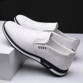 Mocassins Unisexo Moda Masculina Novos 2023 - Branco
