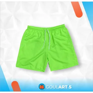 Moda Masculina Shorts Neon Liso Tactel - Kit 3 Bolsos Mauricinho - GG-44/46