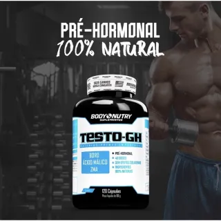 Body Nutry Testo-Gh Suplemento - Pote com 120 cápsulas - Refil 30 Cápsulas