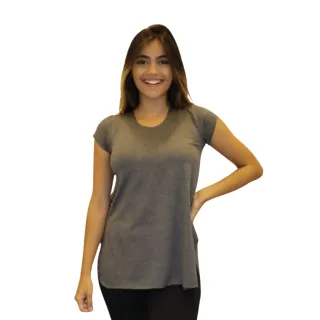 Conjunto Fitness Feminino: Blusa Tapa Bumbum + Calça, ideal para academia - Preto/chumbo