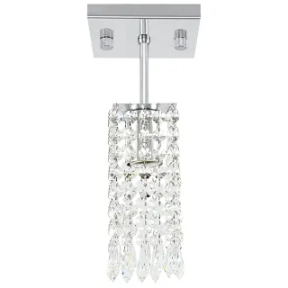 Perfeito Lustre Quadrado Clearcrillic de Acrílico com Cristais - Único