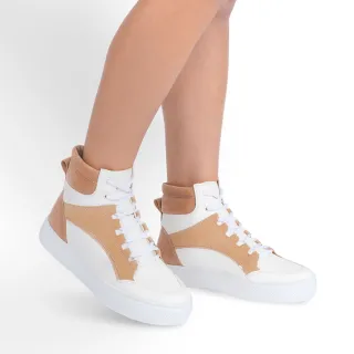 Conforto Leve Cano Alto Tênis Feminino Casual A122 - Preto