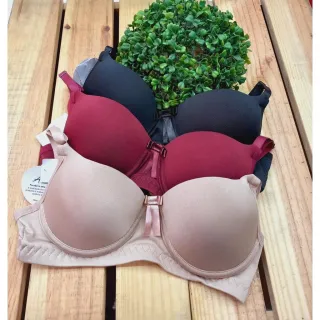 Kit c/3 Sutiãs Básicos de Microfibra - Lingerie Reforçada - P - Veste 38