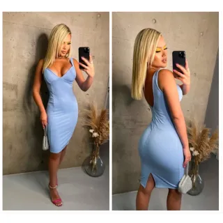 Vestido Justo com Bojo Pink Preto Vermelho Queimado Off White Laranja - Verde