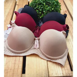 Kit c/3 Sutiãs Básicos de Microfibra - Lingerie Reforçada - P - Veste 38