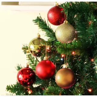 Enfeite de Árvore de Natal Kit Bolas 8cm/7cm/6cm - kit6 bola 7cm azul escuro