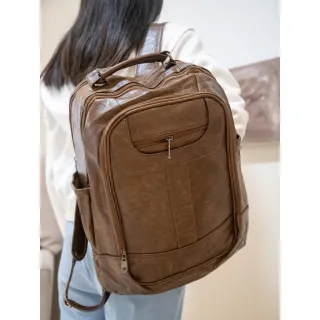 Bolsa Feminina Couro Sintéticos Trabalho Viagem Grande - Caqui