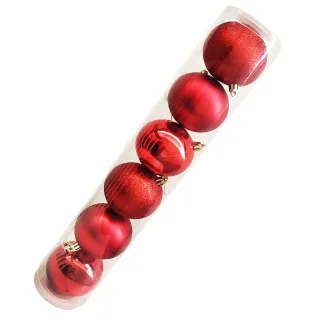 Grande Bola de Natal Decorativa para Árvore - Kit com 8cm - Único