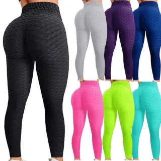 Legging de malhar flocada bolinhas suplex - Ideal para academia - Azul Marinho