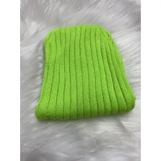 Moda feminina tricot fashion, regata canelado verão tricô - Laranja neon
