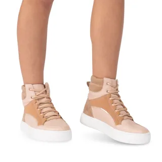 Conforto Leve Cano Alto Tênis Feminino Casual A122 - Preto