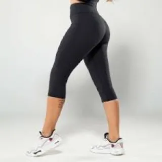 Calça Legging Corsário Suplex Cintura Alta Feminina Fitness - Kit com 2 unidades - G - 40