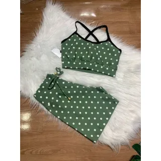 Conjunto Fitness Feminino Alcinha e Short com Cordinha - Rosa rosa bebê