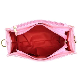 Carteira Fashion + Kit 2 Bolsa Lateral Feminina - Amarelo corrente