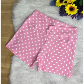 Curtinho Feminino Fitness Esportivo: Short de Academia Poá - Pink