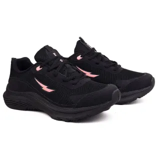 Promoção Imperdível - Tênis Feminino Leve e Confortável para Corrida, Caminhada e Academia - PRETO>PINK