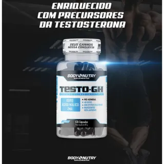 Body Nutry Testo-Gh Suplemento - Pote com 120 cápsulas - Refil 30 Cápsulas