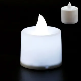 Luz de Chá LED para Festa de Natal - Bateria Incluída - Branco