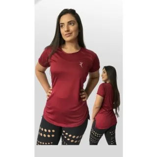 Camiseta Dry Fit Long Line Tapa Bumbum Blusa Sobre Legging Feminina Academia - Marinho