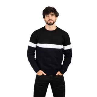 Casaco de frio masculino sem bordado - Preto/branco/marinho linx