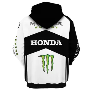 Moletom Honda Monster Skull Masculino - Uniforme Moto Gp - Vermelho