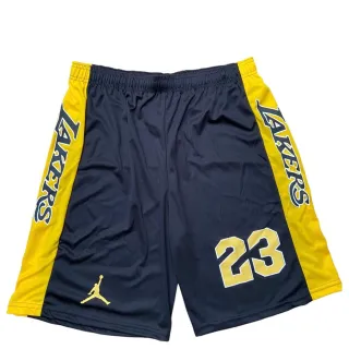 Short de Basquete Melhores Times para Academia Musculação - Lakers Amarelo/Roxo