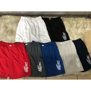 Bermuda Masculina Táctel Dry Fit Esporte com Bolso Refletivo - preto/azul/cinza