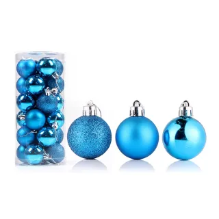 Conjunto de Ornamentos para Festa em Casa - 42pcs Bolas Grandes de Natal Multicor - E2#24PCS 6CM