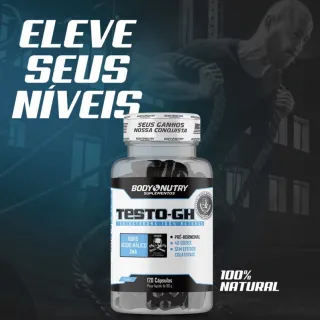 Body Nutry Testo-Gh Suplemento - Pote com 120 cápsulas - Refil 30 Cápsulas