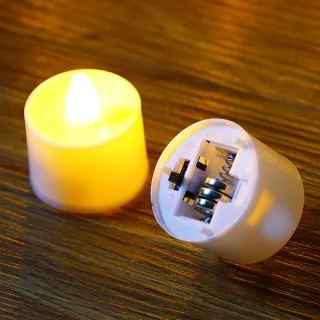 Luz de Chá LED para Festa de Natal - Bateria Incluída - Branco