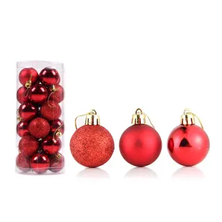 Conjunto de Ornamentos para Festa em Casa - 42pcs Bolas Grandes de Natal Multicor - E2#24PCS 6CM