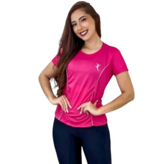Kit 3 Camisas Dry Fit Feminina Malha Leve e Geladinha - Ideal para Corrida e Caminhadas - sortidas