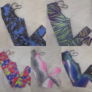 Roupa de academia Legging suplex poá: melhor opção para malhar - Preto Liso