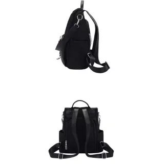 Chaveiro anti furto feminino: mochila de nylon com estilo - Fúcsia