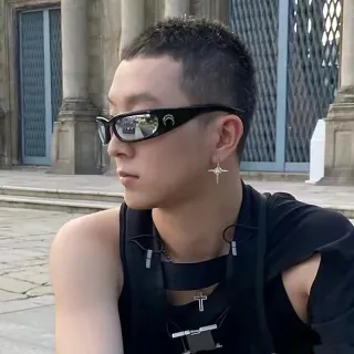 Óculos de Sol Trend Sunvisors Punk Style 2022 - Ciclismo ao Ar Livre Hip Hop - C2