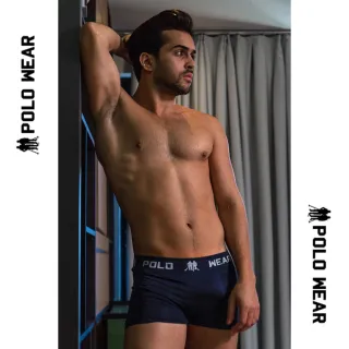 Cuecas Boxer Polo Wear: Kit 3, Microfibra Sem Costura, Lisas e Estampadas - SORTIDAS LISTRADAS