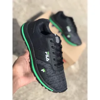 SOLA PRETA Tênis Casual e Esportivo Feminino e Masculino - PRETO/VERMELHO