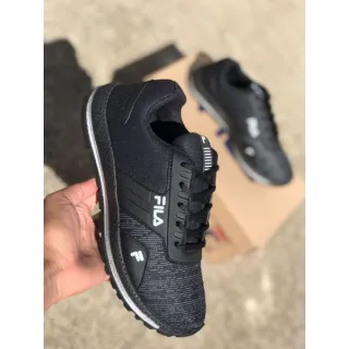 SOLA PRETA Tênis Casual e Esportivo Feminino e Masculino - PRETO/VERMELHO