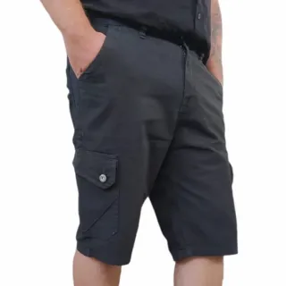 Preço Otimo, Bermudas Masculinas Jeans Cargo Shorts Coloridas 6 Bolsos - Vinho Cargo 6 Bolsos