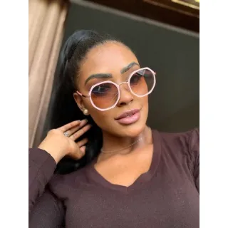 Óculos de sol Bali Feminino Unissex - Proteção UV 400 - Bali PRETO C/ DOURADO