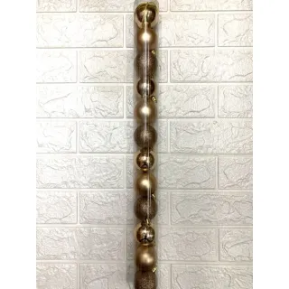 Bola Lisa Fosca Glitter 6cm 9uni, 5cm 12uni e 4cm 15uni - Vermelho (6cm 9 unidades )