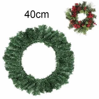 Decoração Natalina Fim de Ano - Guirlanda Sem Enfeites 40cm - Único