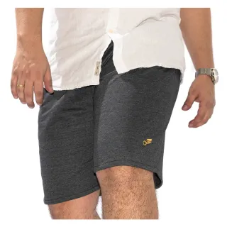 Bermuda Masculina de Moletom com Amarração e Elástico - Academia - Cinza Claro