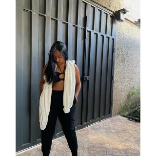 Calça verde Wide Leg em Moletom - Preto sem bolso