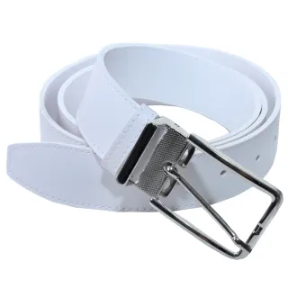 Ótimo Preço! Kit Dupla Face Cintos Social Masculino Branco + Preto - BRANCO/PRETO