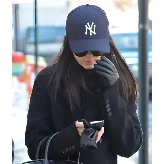 Lançamento Boné Trucker Snapback New York Masculino Feminino - PRETO COM PRETO