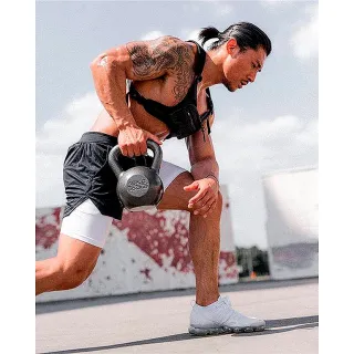 Caminhada Corrida MMA Fitness Academia Shorts Masculino 2 em 1 - Parlez Vous Branco