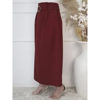 Cinto saia feminina social longa - Azul Marinho