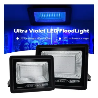 Luz Negra Ultravioleta 100w Refletor - Ideal para Plantas - R50W