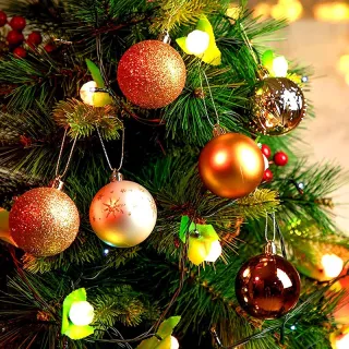 Conjunto de Ornamentos para Festa em Casa - 42pcs Bolas Grandes de Natal Multicor - E2#24PCS 6CM